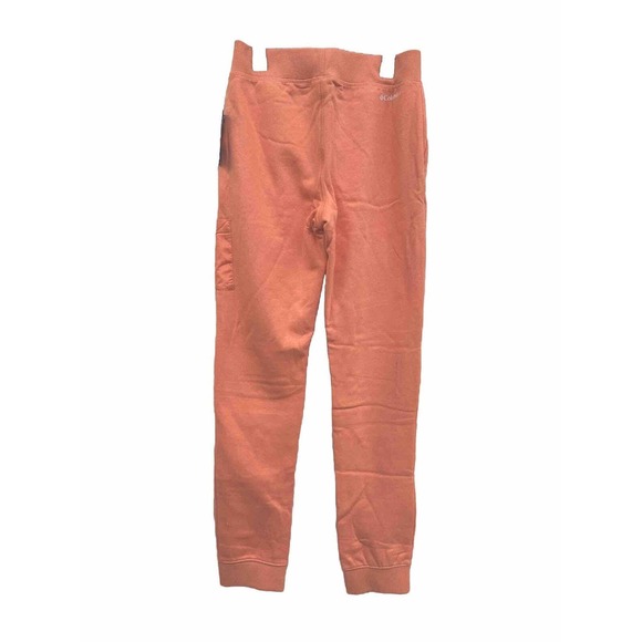 NWT Sz L Columbia Girls Joggers. Fleece Lined. Peach. Pockets. Logo. - Picture 3 of 6